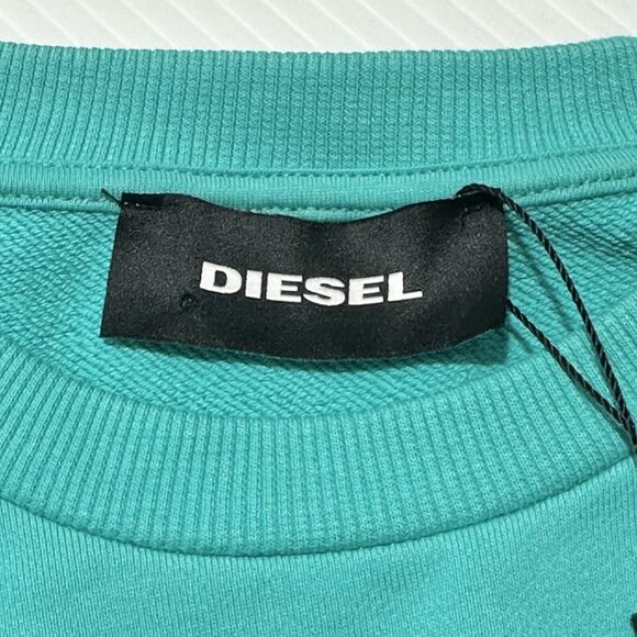 Diesel For Successful Living Crewneck Sweatshirt Sweater Mint Blue Men M NWOT - Picture 7 of 12